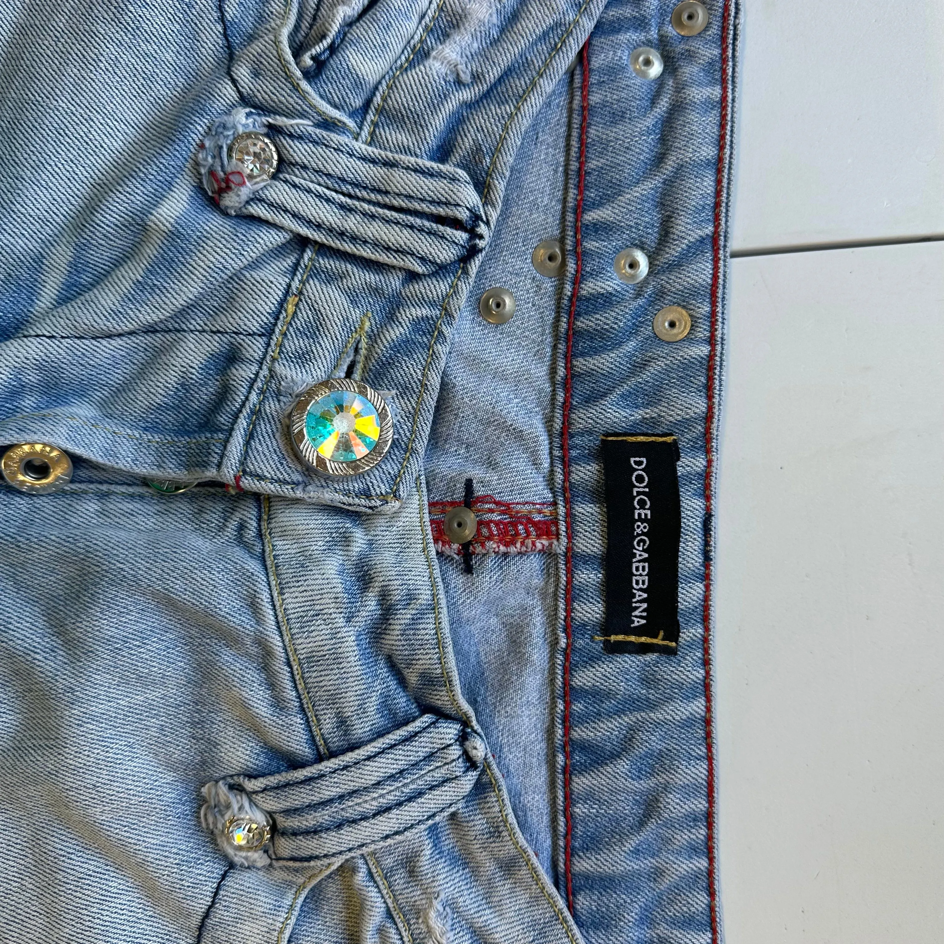 2000's dolce & gabbana flared jeans