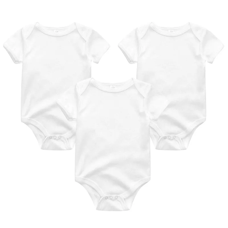 3 Pieces Baby Unisex Cotton Rompers/Jumpsuits