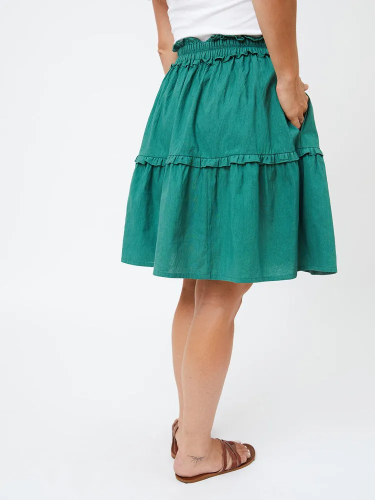 Avalon Layered Skirt - Everglade