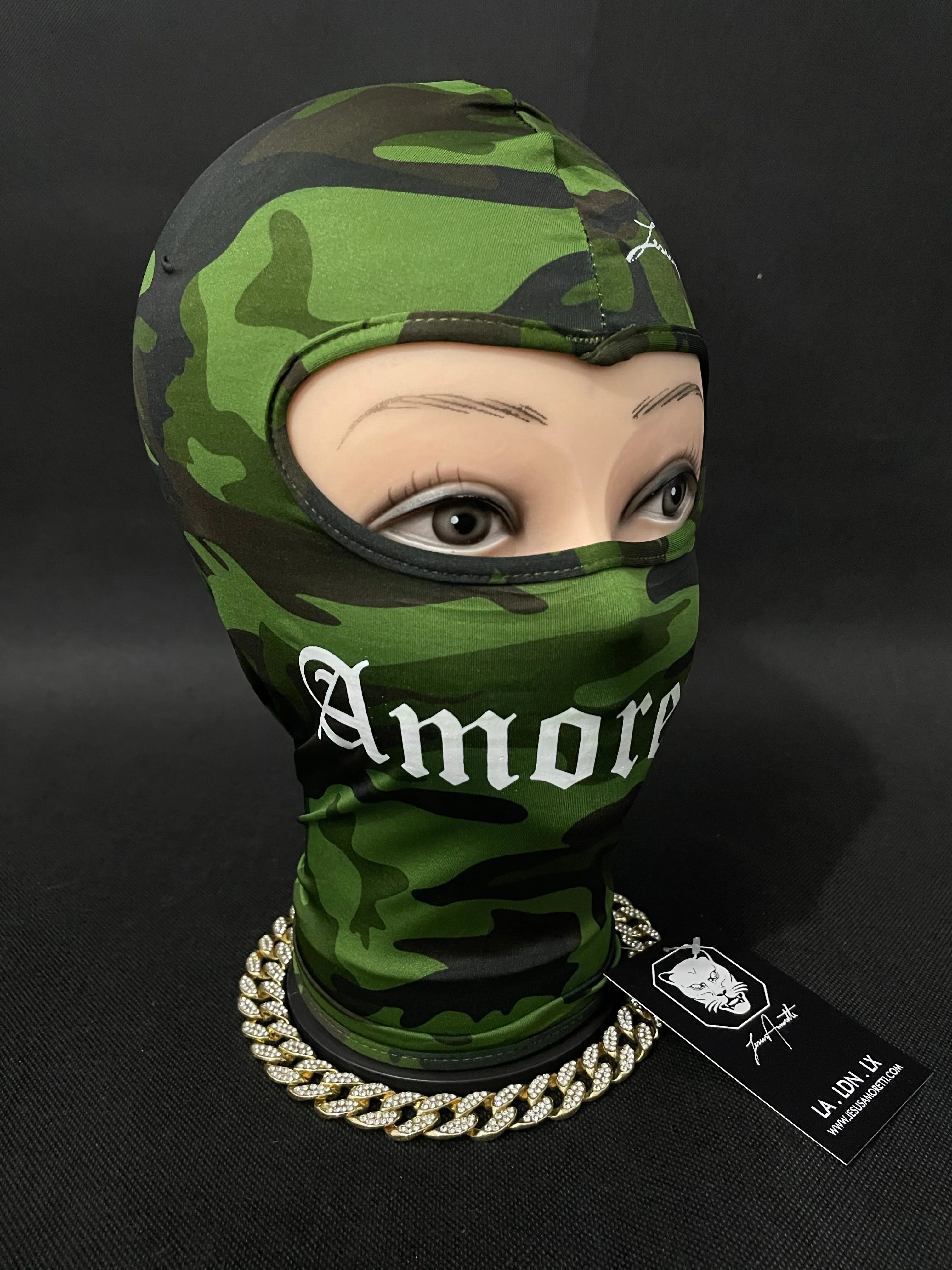 Balaclava Amoretti Verde Camuflada