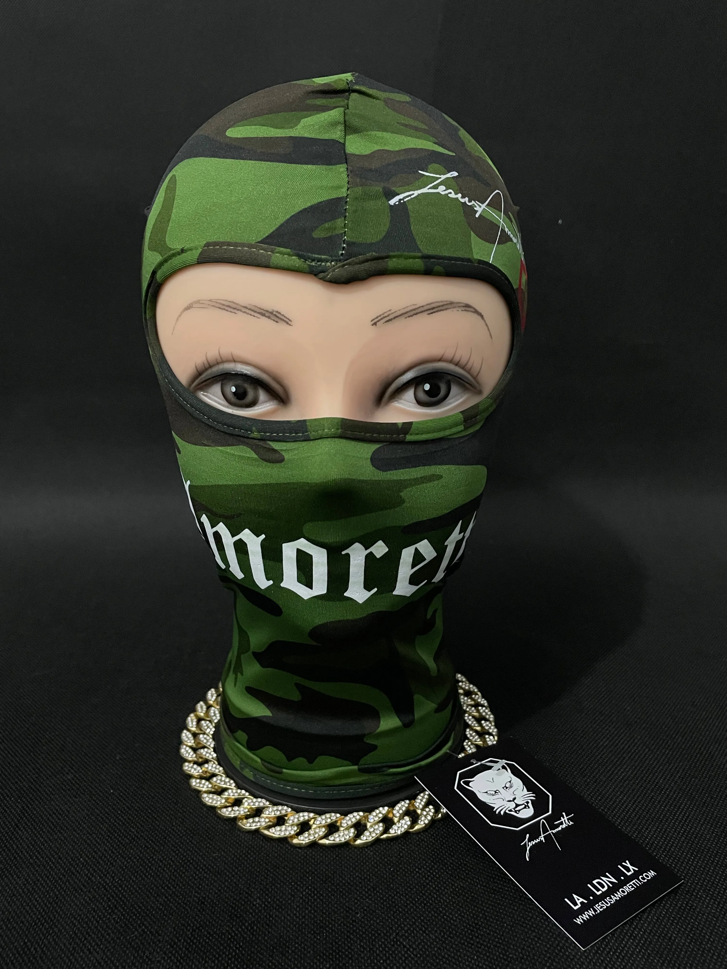 Balaclava Amoretti Verde Camuflada