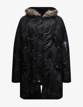 Balenciaga Black Military Parka Jacket