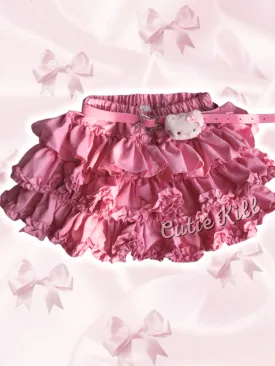 Barbie kitty layered bloomer skirt