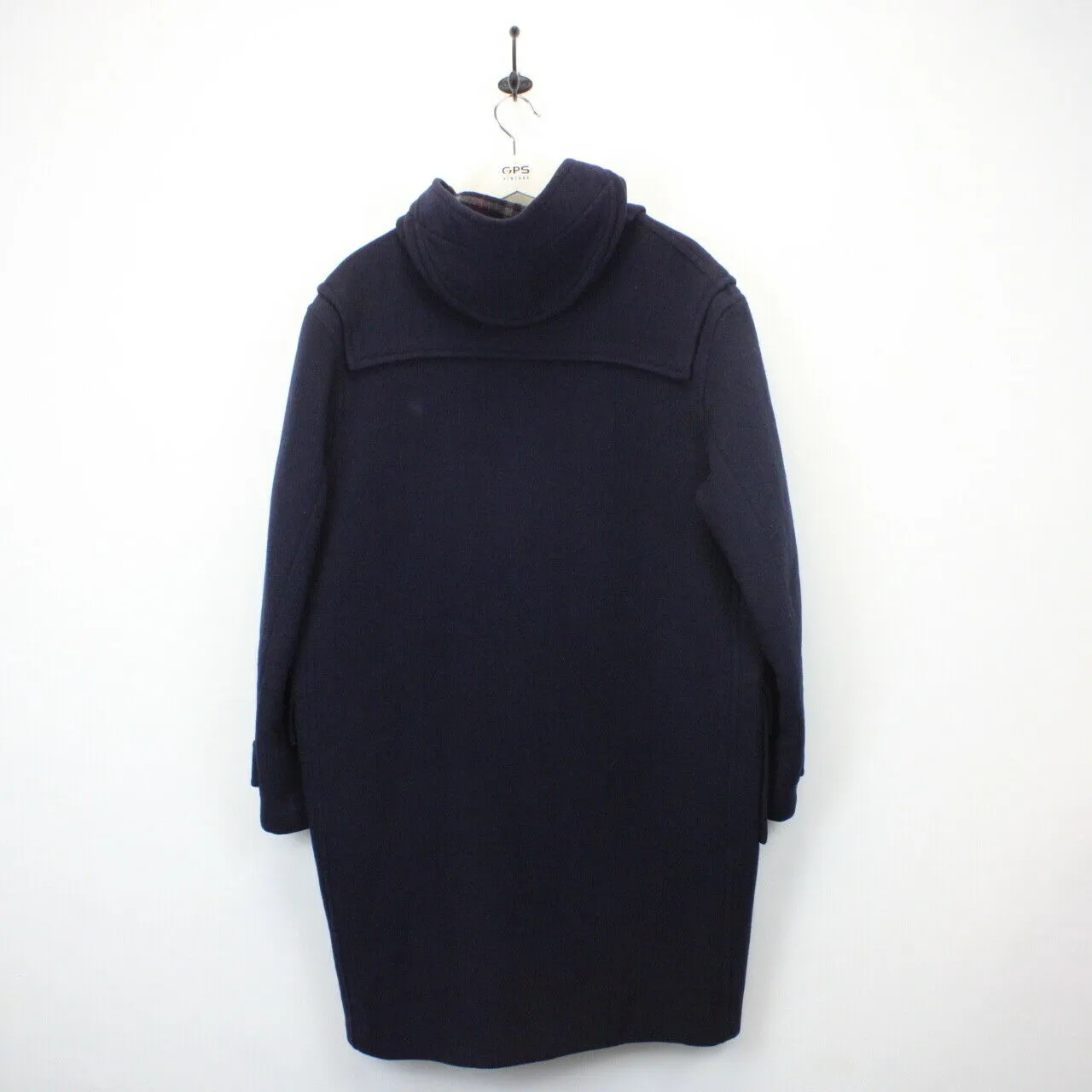 BURBERRYS 90s Wool Duffle Coat Navy Blue | Large