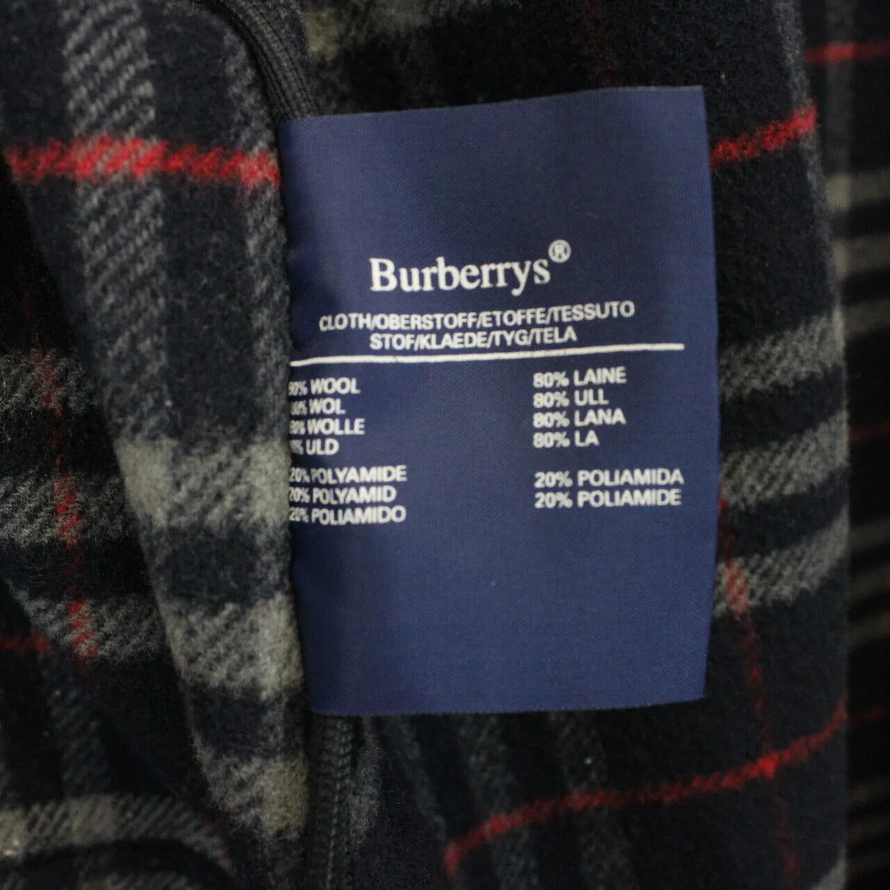 BURBERRYS 90s Wool Duffle Coat Navy Blue | Large