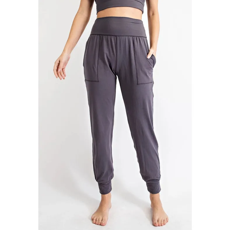 Butter Soft Joggers with Pockets Charcoal