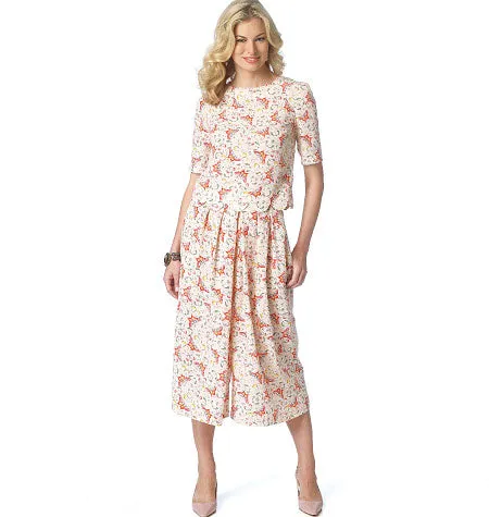 Butterick Pattern B6178 Misses Culottes