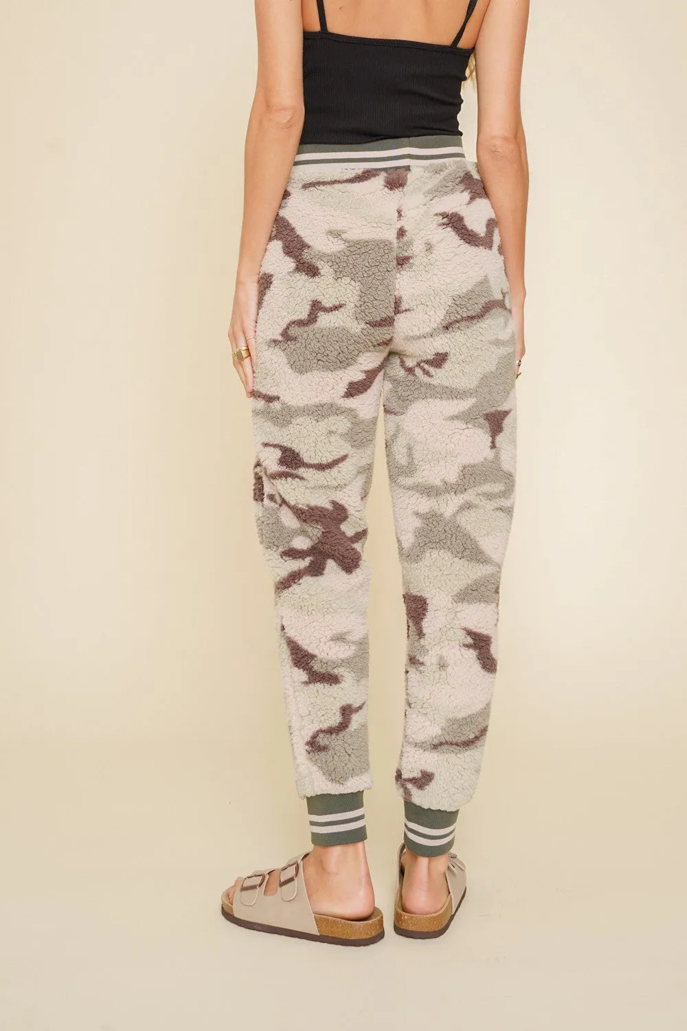 Camo Sherpa Joggers