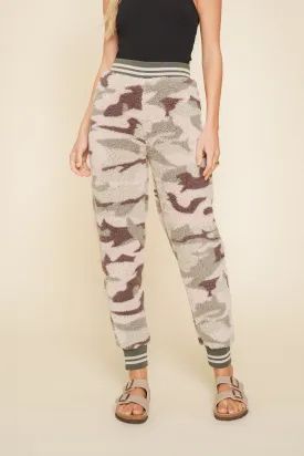 Camo Sherpa Joggers