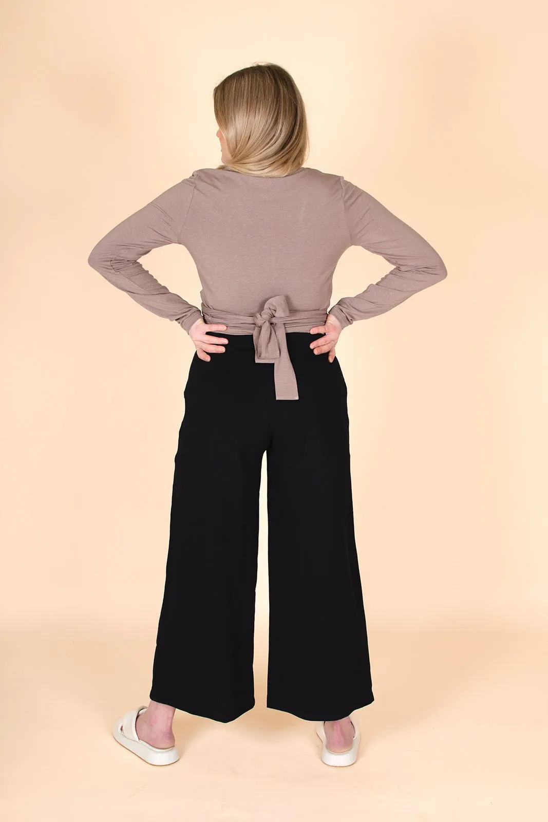 Culottes & Rib Rollneck -pakkaus, Black