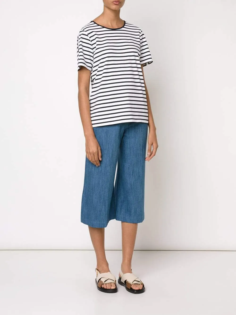 Denim Wash Culottes