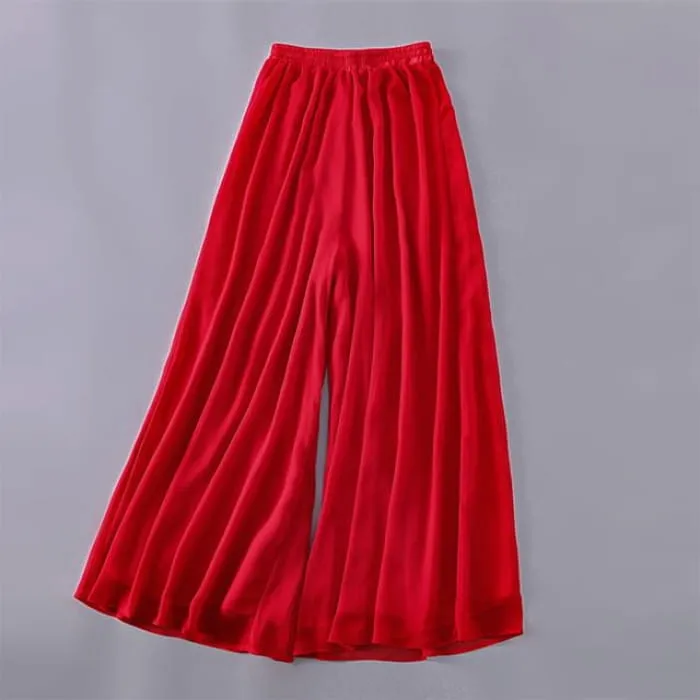 Elastic Waist Plain Culottes