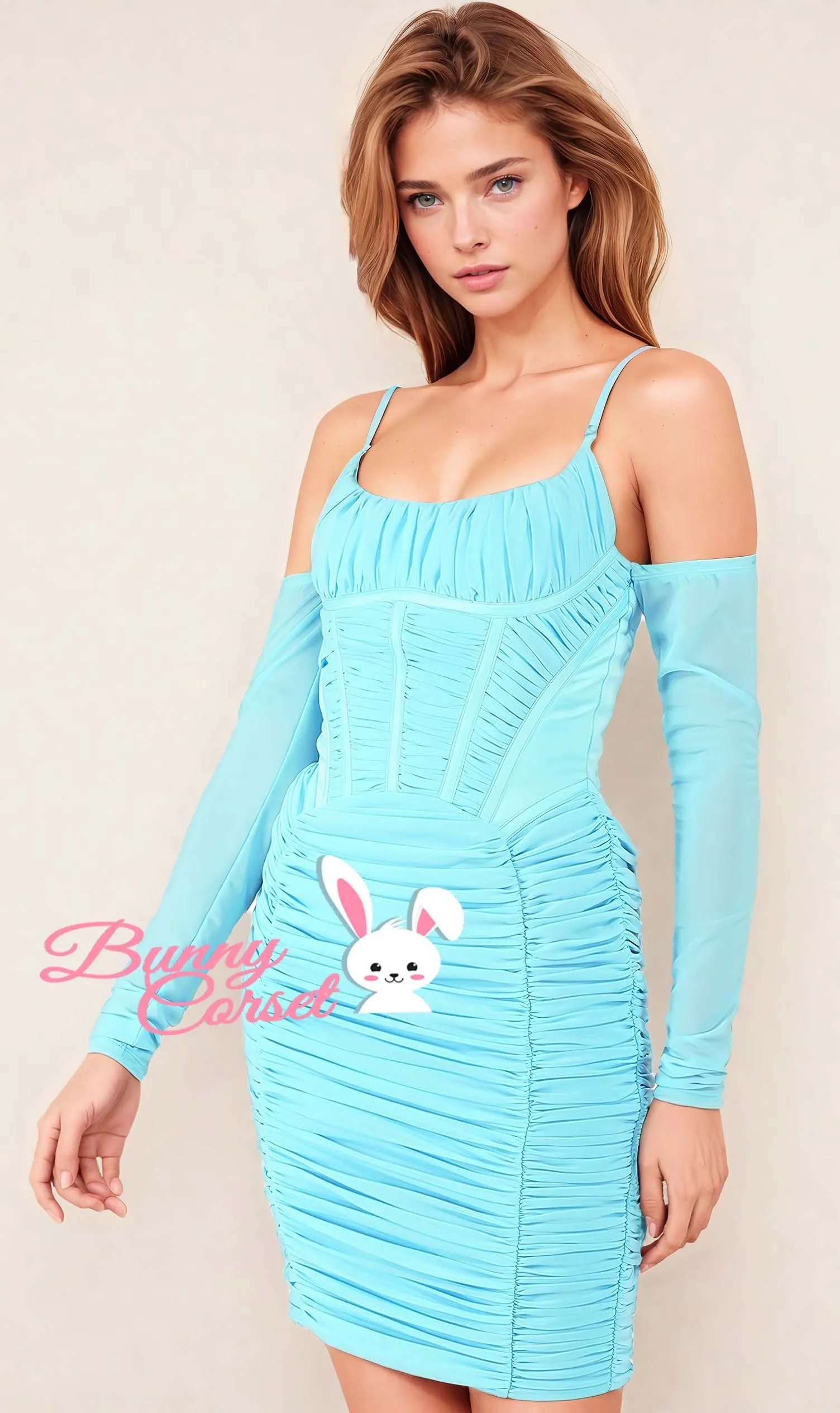 Elin Mesh Corset Dress