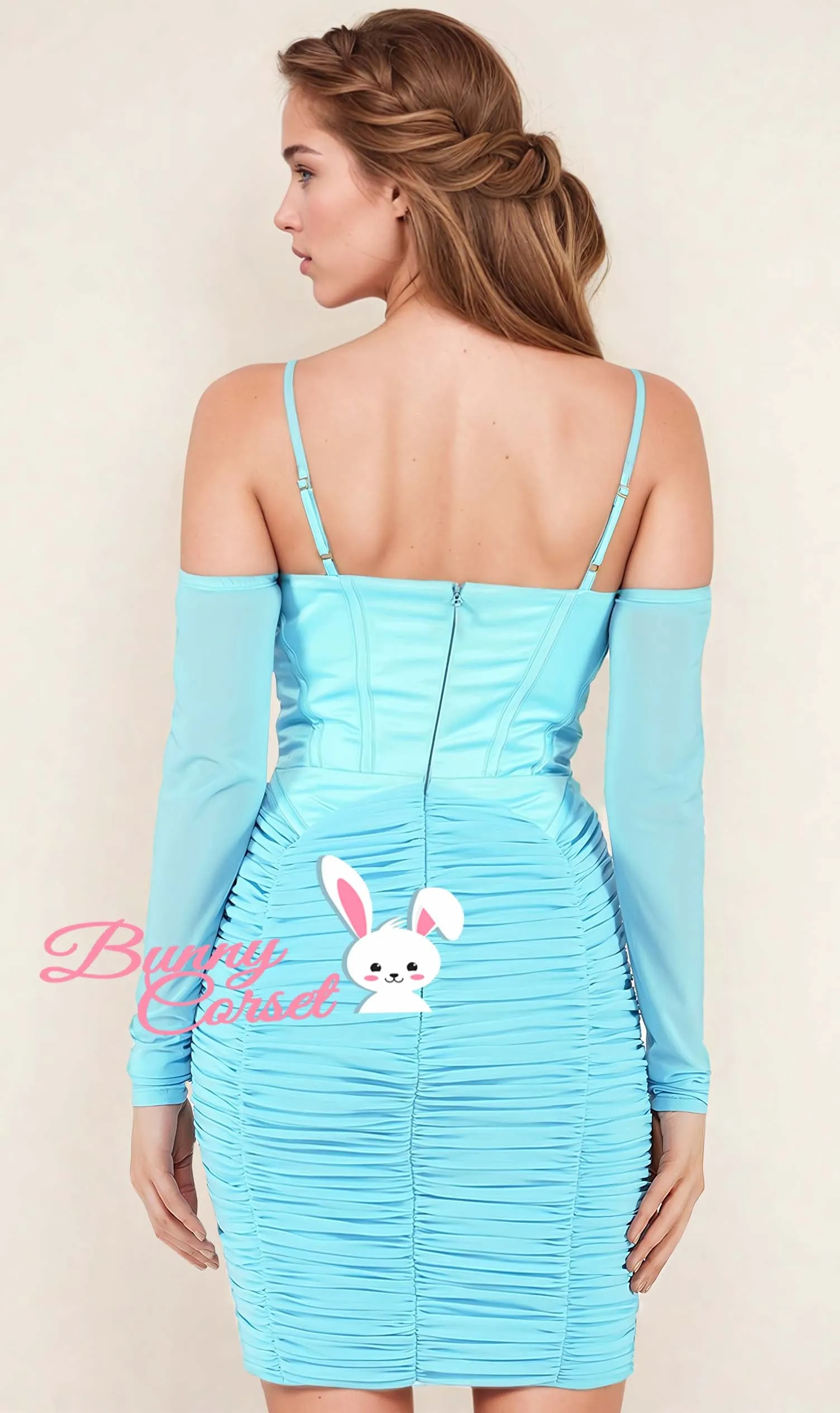 Elin Mesh Corset Dress