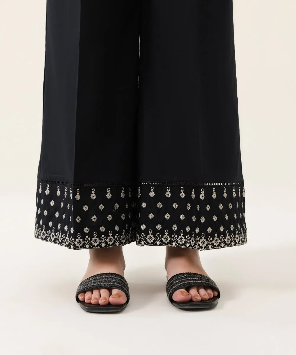 Embroidered Cambric Culottes