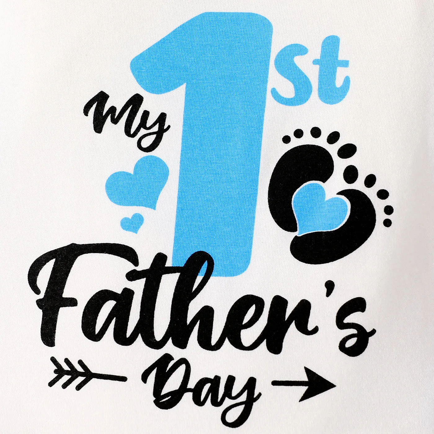 Father's day Baby Girl/Boy Letter & Number Print Romper