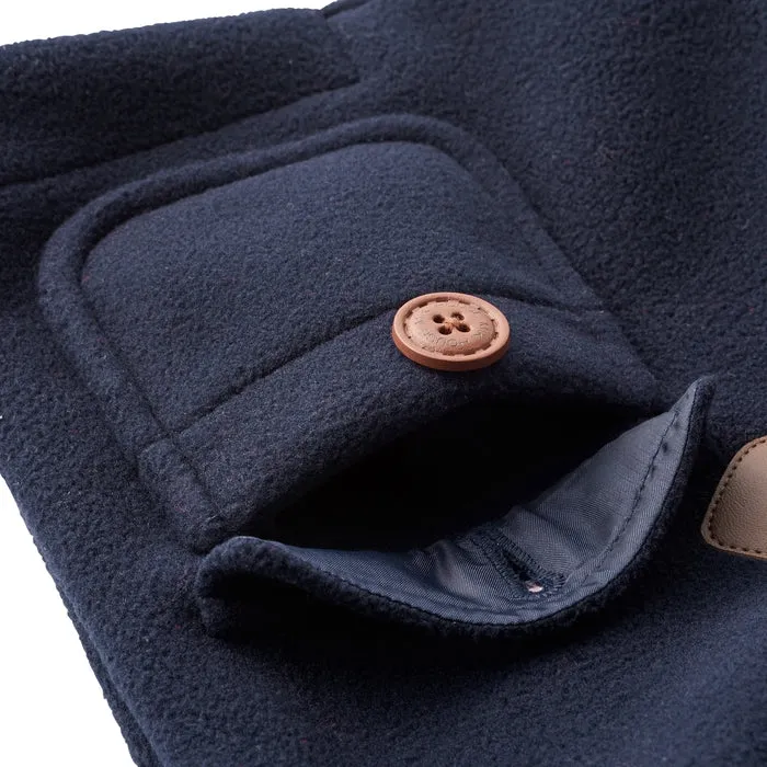 Fleece Duffle Coat - Navy