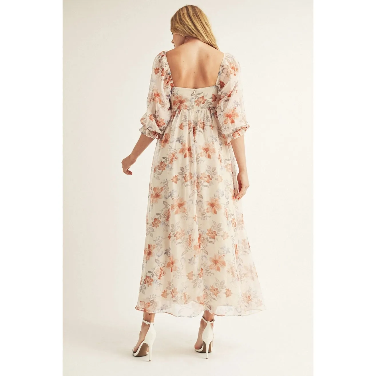 Floral Maxi Baby Doll Dress