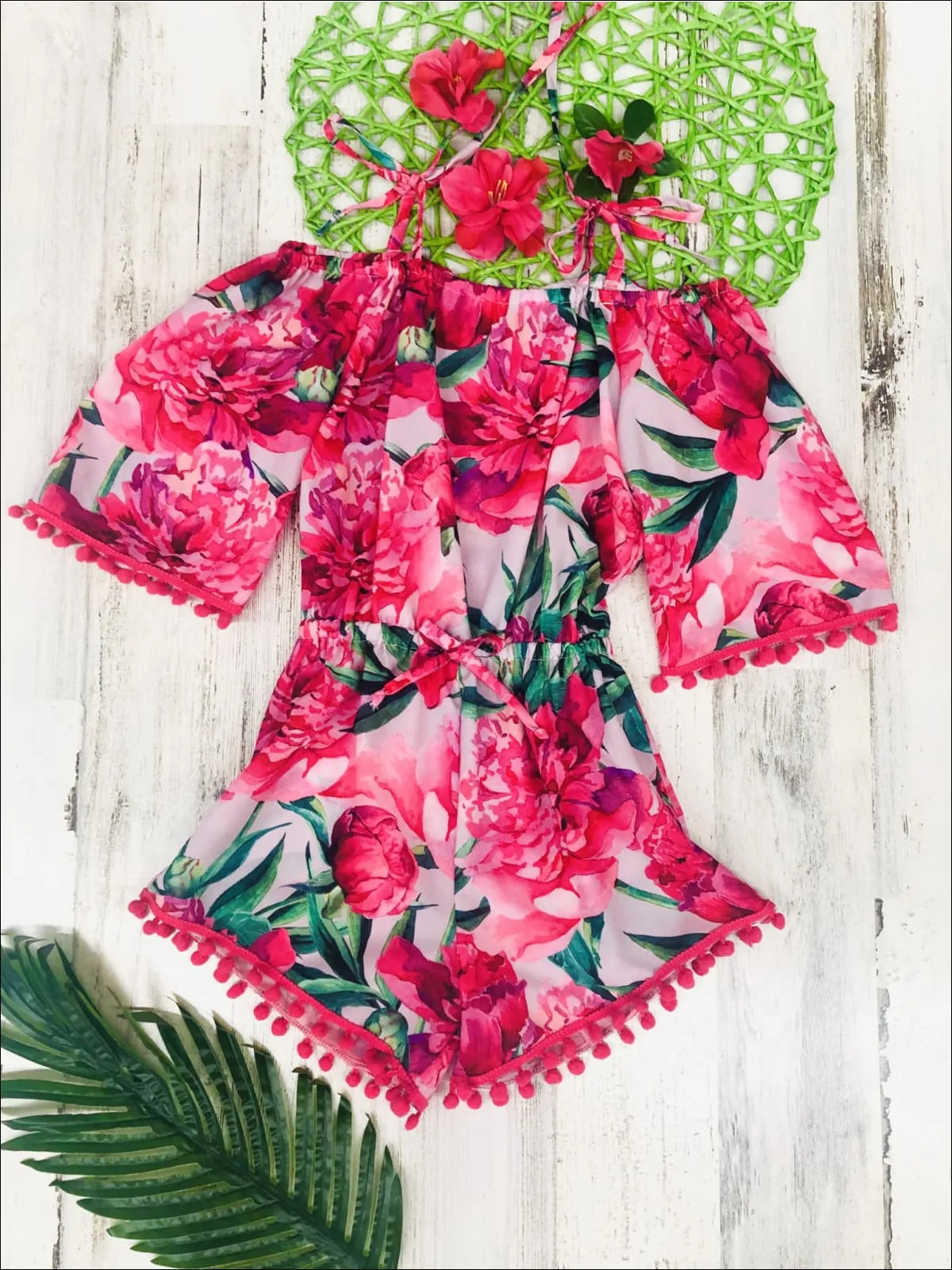 Garden Party Cold Shoulder Romper