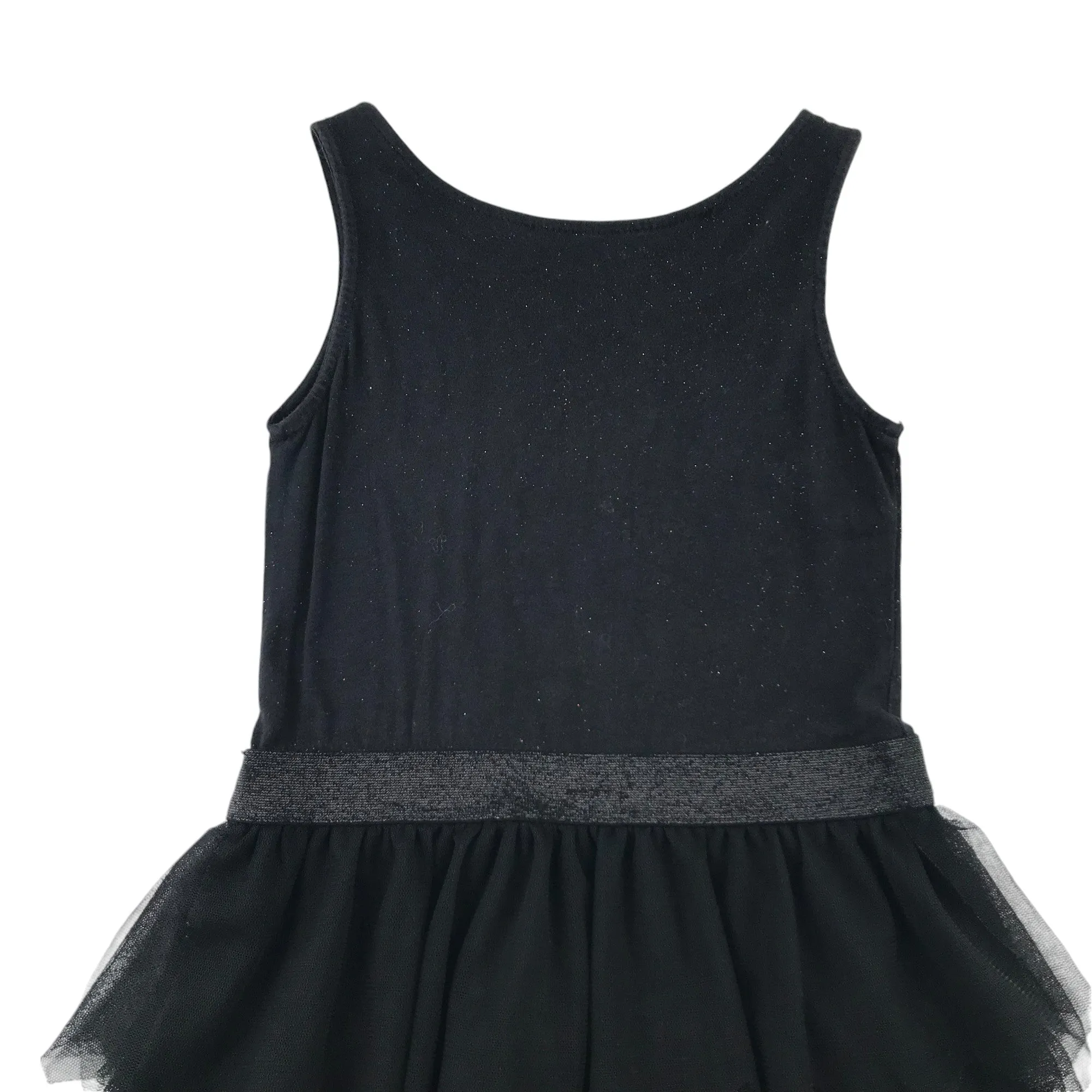 H&M dress 9-10 years black layered mesh skirt