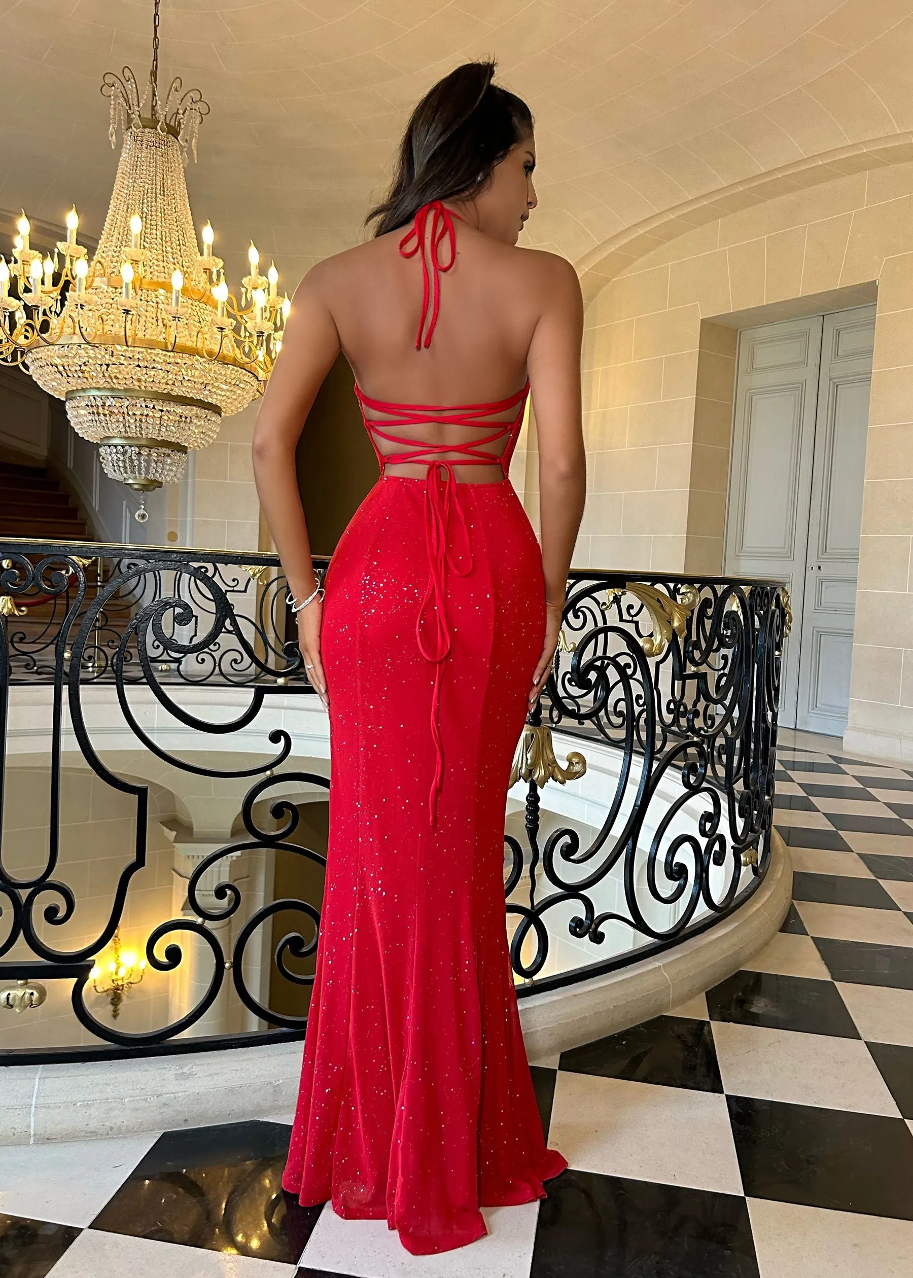 In The Spotlight Maxi Dress - Red