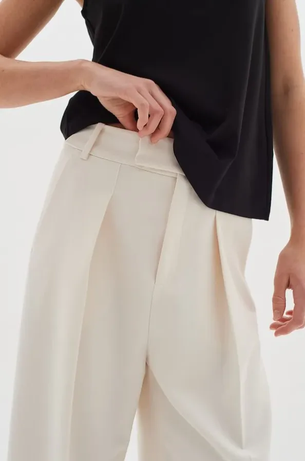 INWEAR<BR>
Xena Culotte Trousers<BR>
Vanilla Cream<BR>