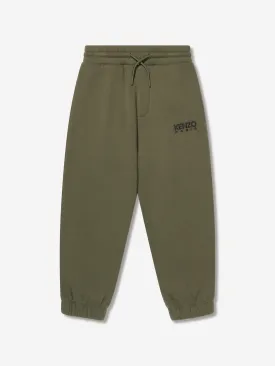 KENZO Boys Logo Joggers in Khaki