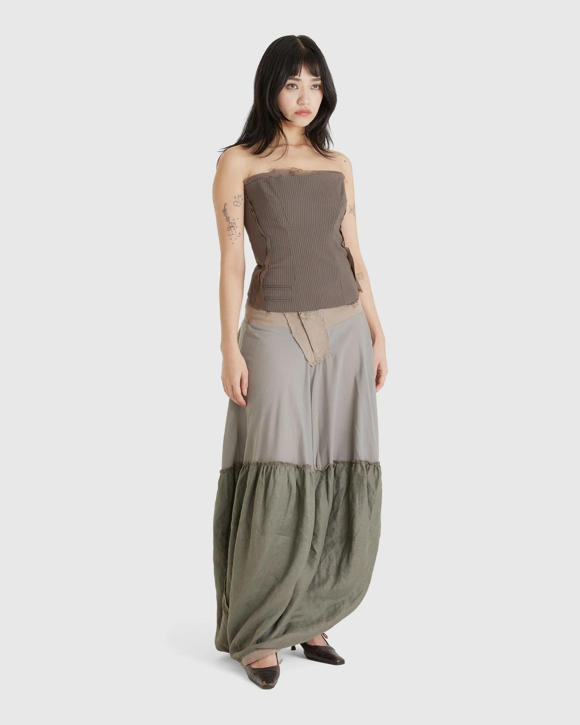 Layered Cargo Skirt