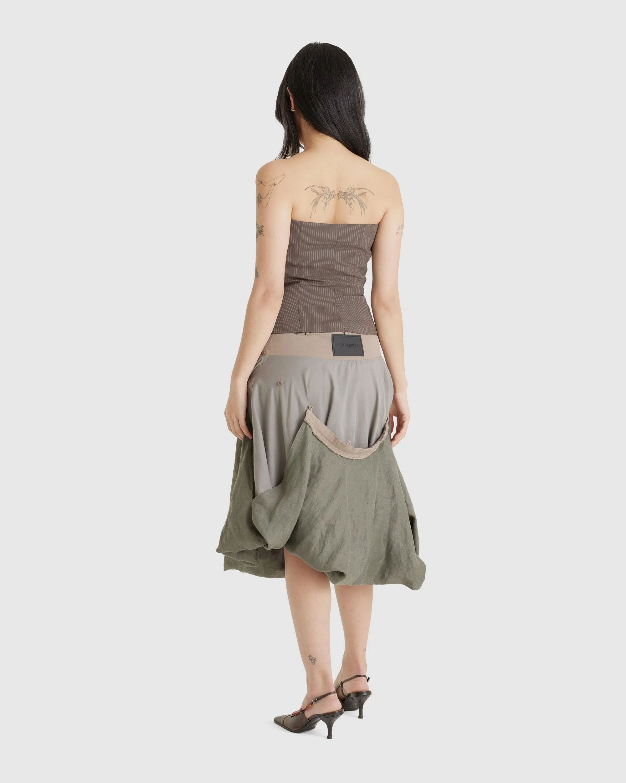 Layered Cargo Skirt