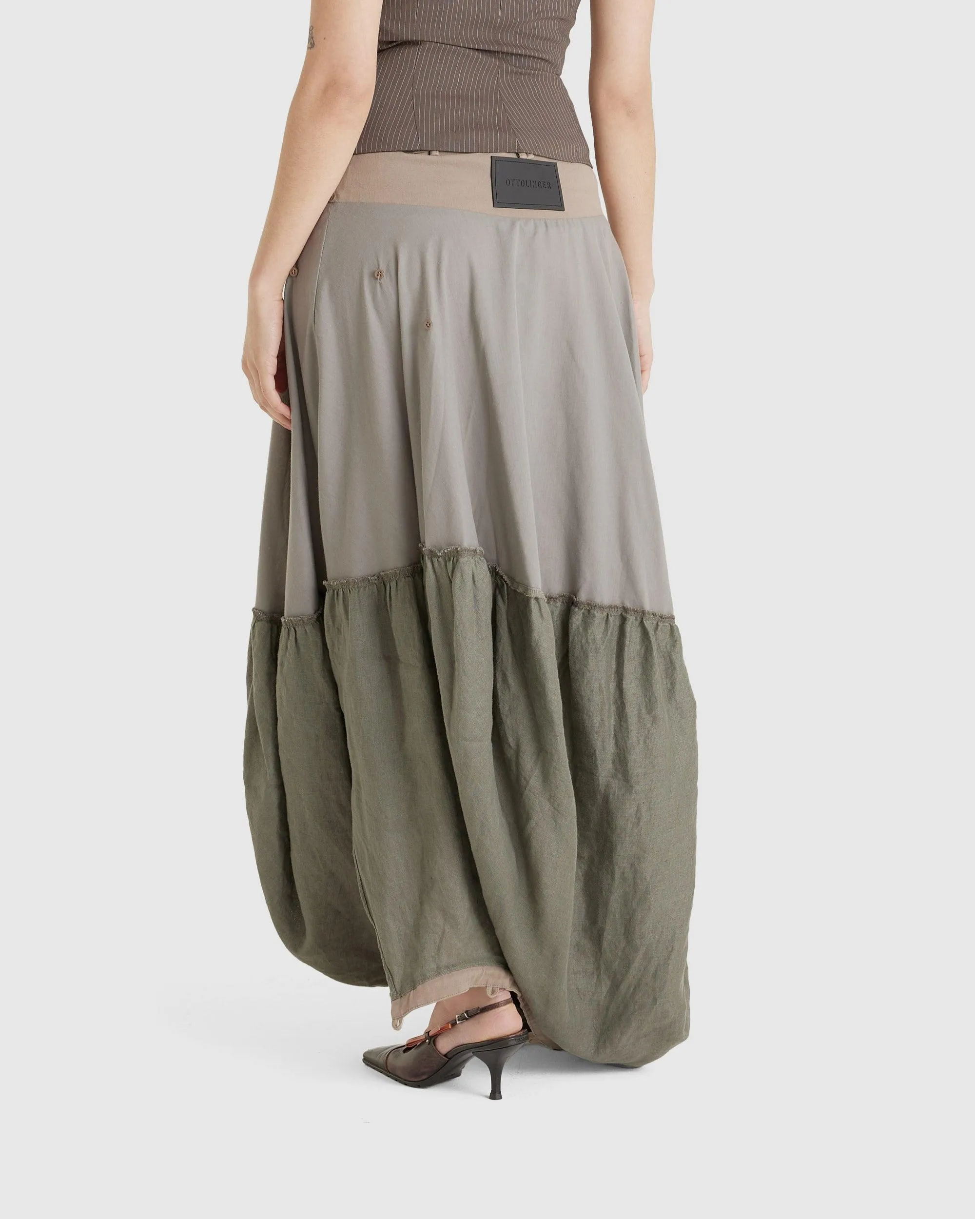 Layered Cargo Skirt