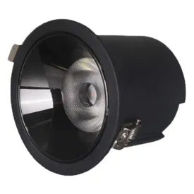 Ledlum LED Indoor High End COB Down Light Black LLF-239