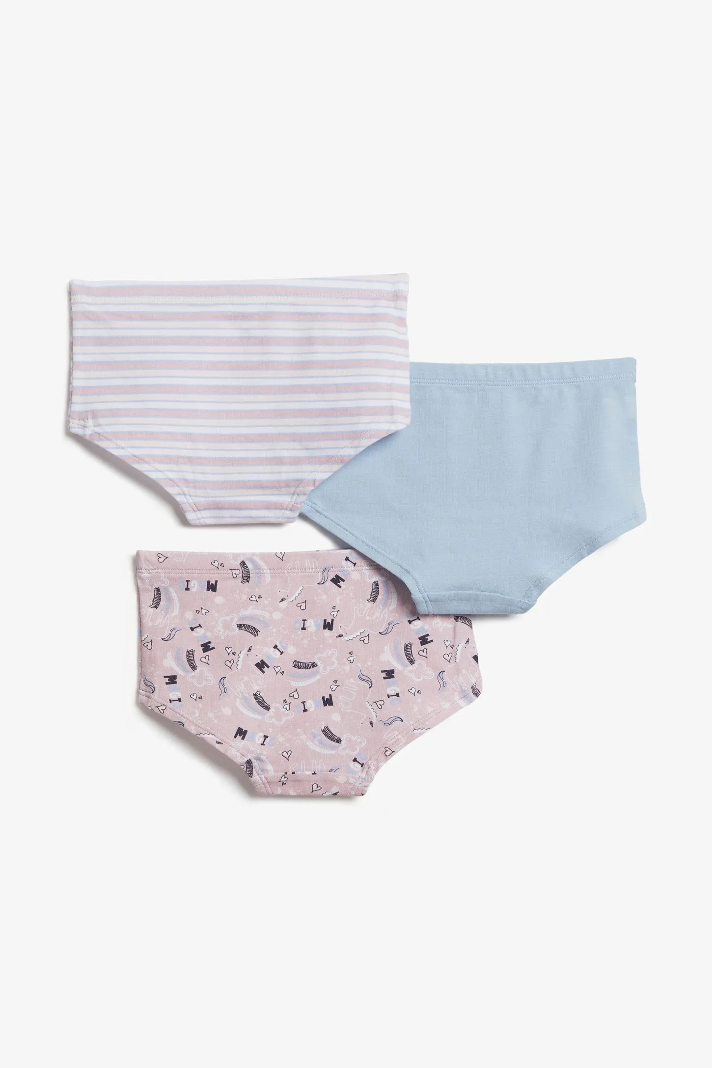 Lot de 3 culottes garçonnes en coton - Enfant fille