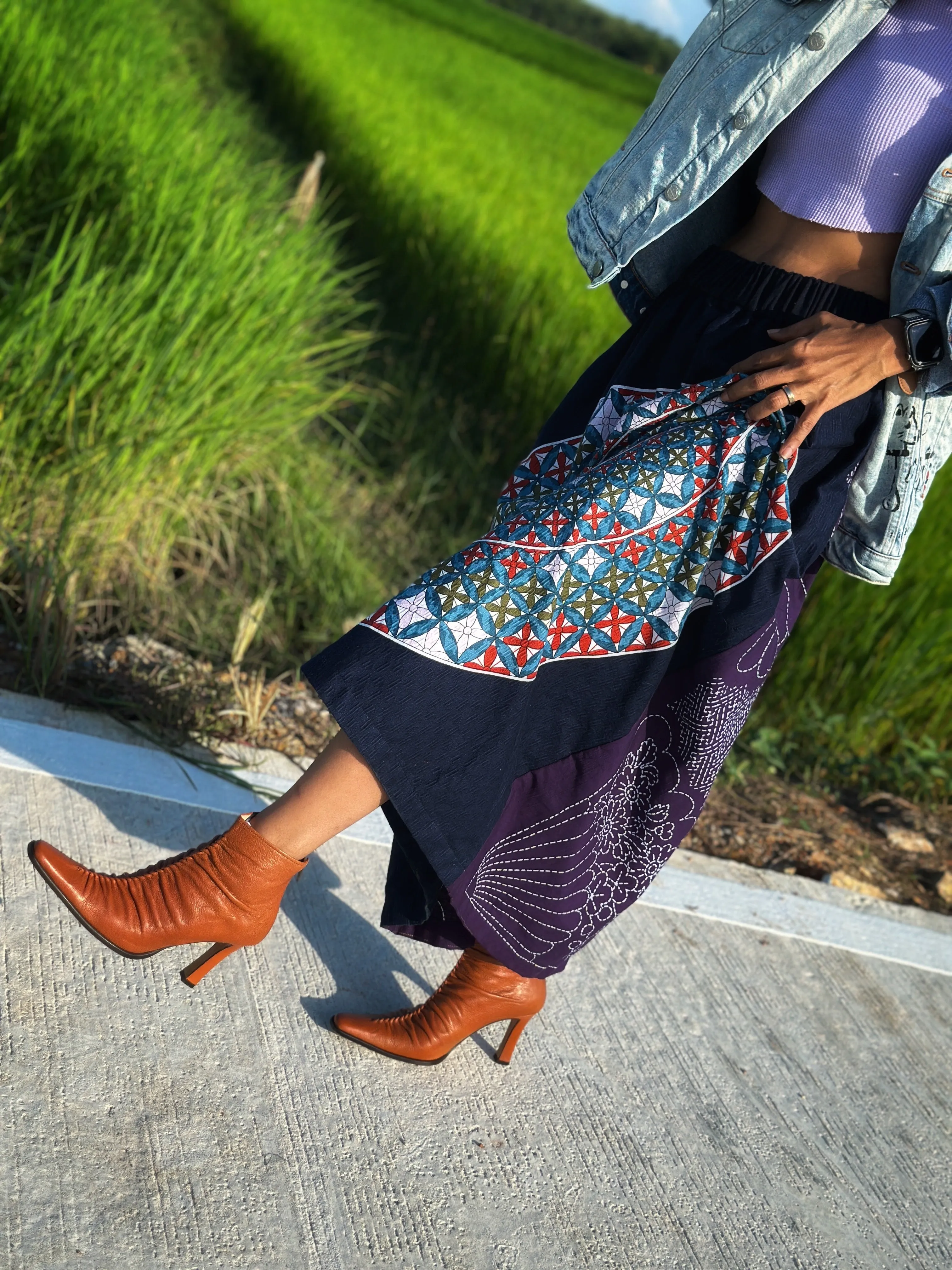 Mandala Patchwork Skirt