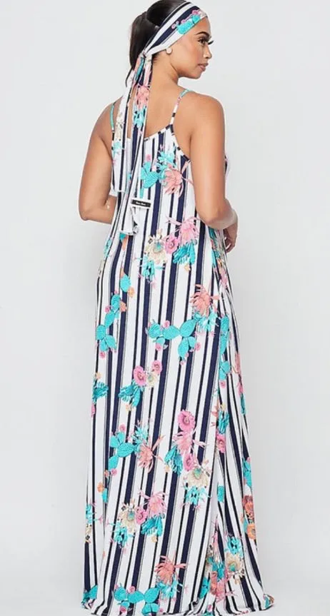 Maxi Dress with Bandanna