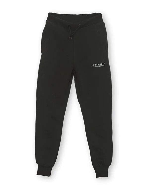 MCKENZIE Mens Graphic Tracksuit Trousers - Black