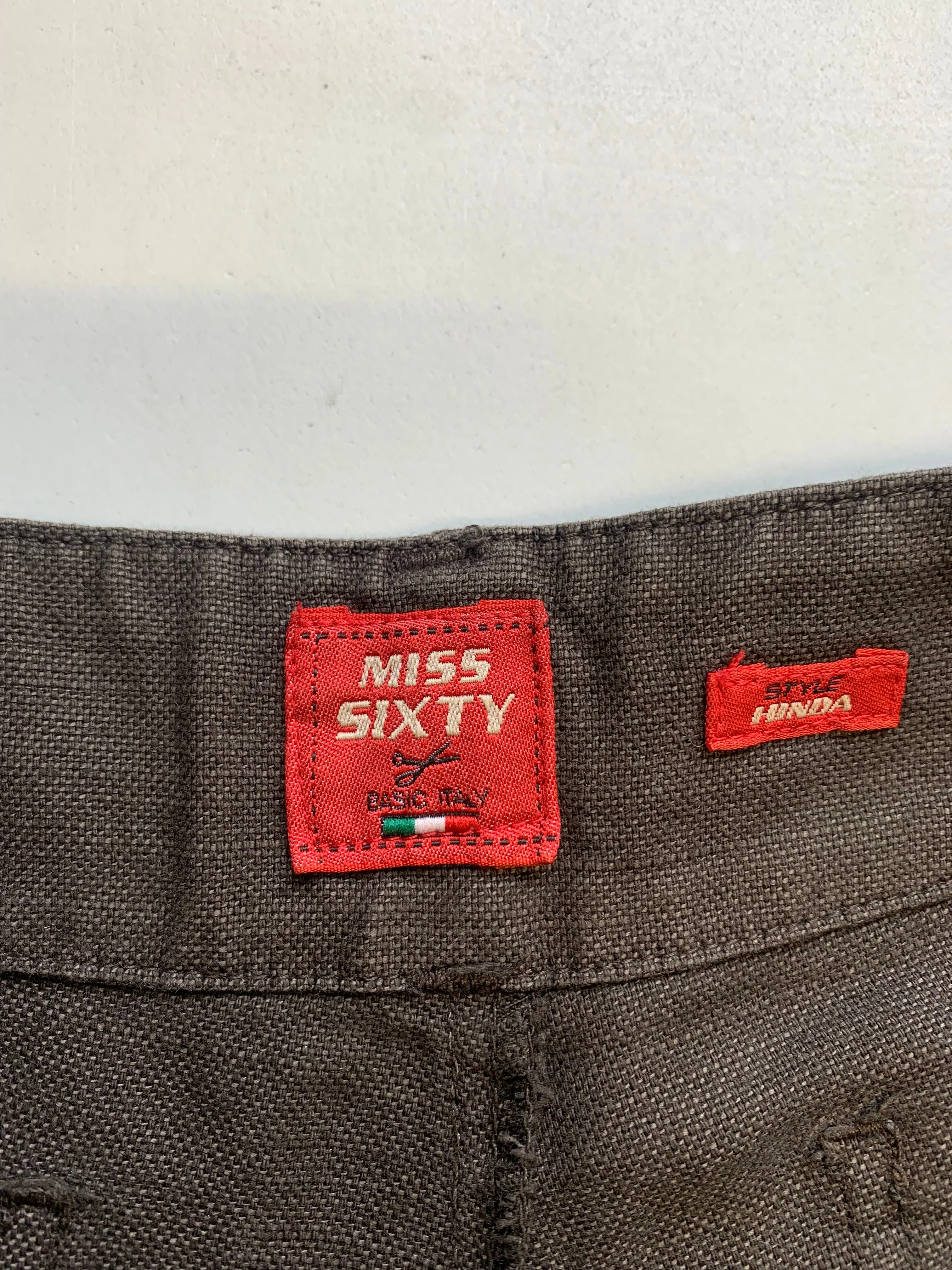 Miss Sixty brown cotton wide leg  trousers