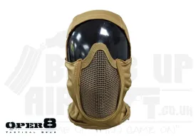 Oper8 Raptor Balaclava Mask With Mouth Protection - Tan