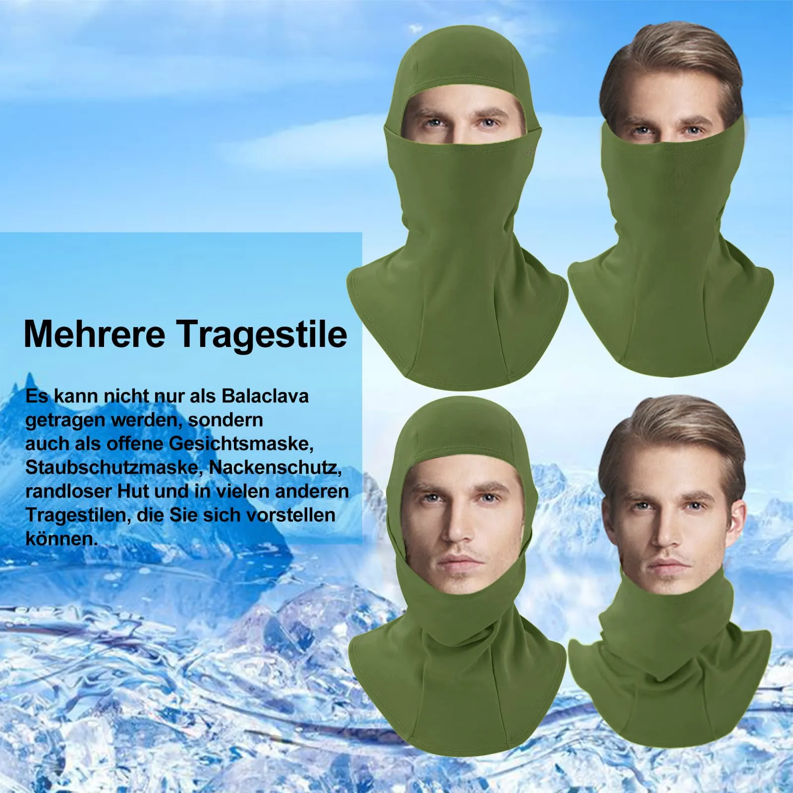 ROCKBROS Sturmhaube Herbst Winter Balaclava für Outdoorsports Unisex