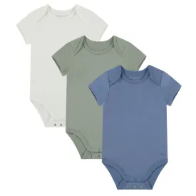 Romper korte mouw MIKKY (3-pack) - Off White, Groen & Blauw