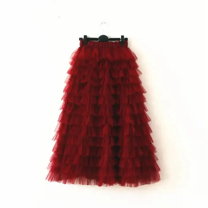 Ruffled Mesh Tutu Skirts