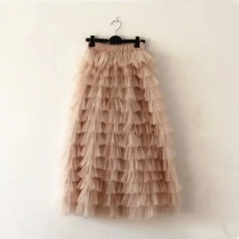 Ruffled Mesh Tutu Skirts