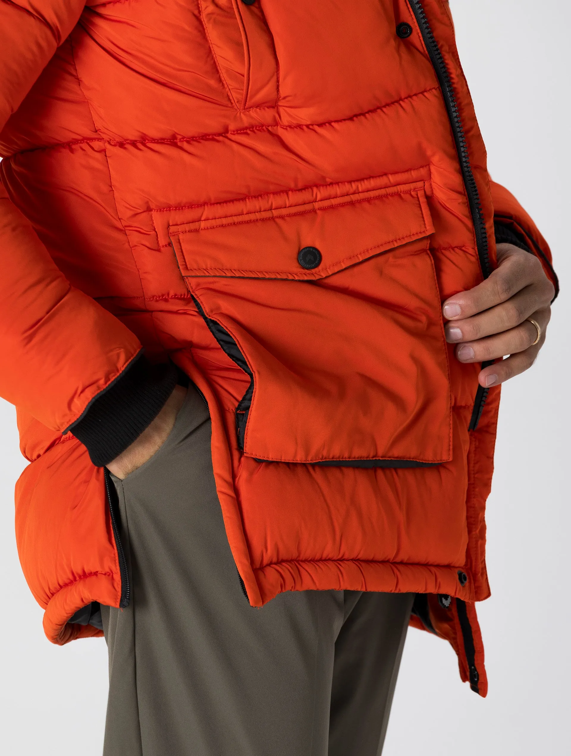 SD EXPLORER PARKA IN BOLD ORANGE