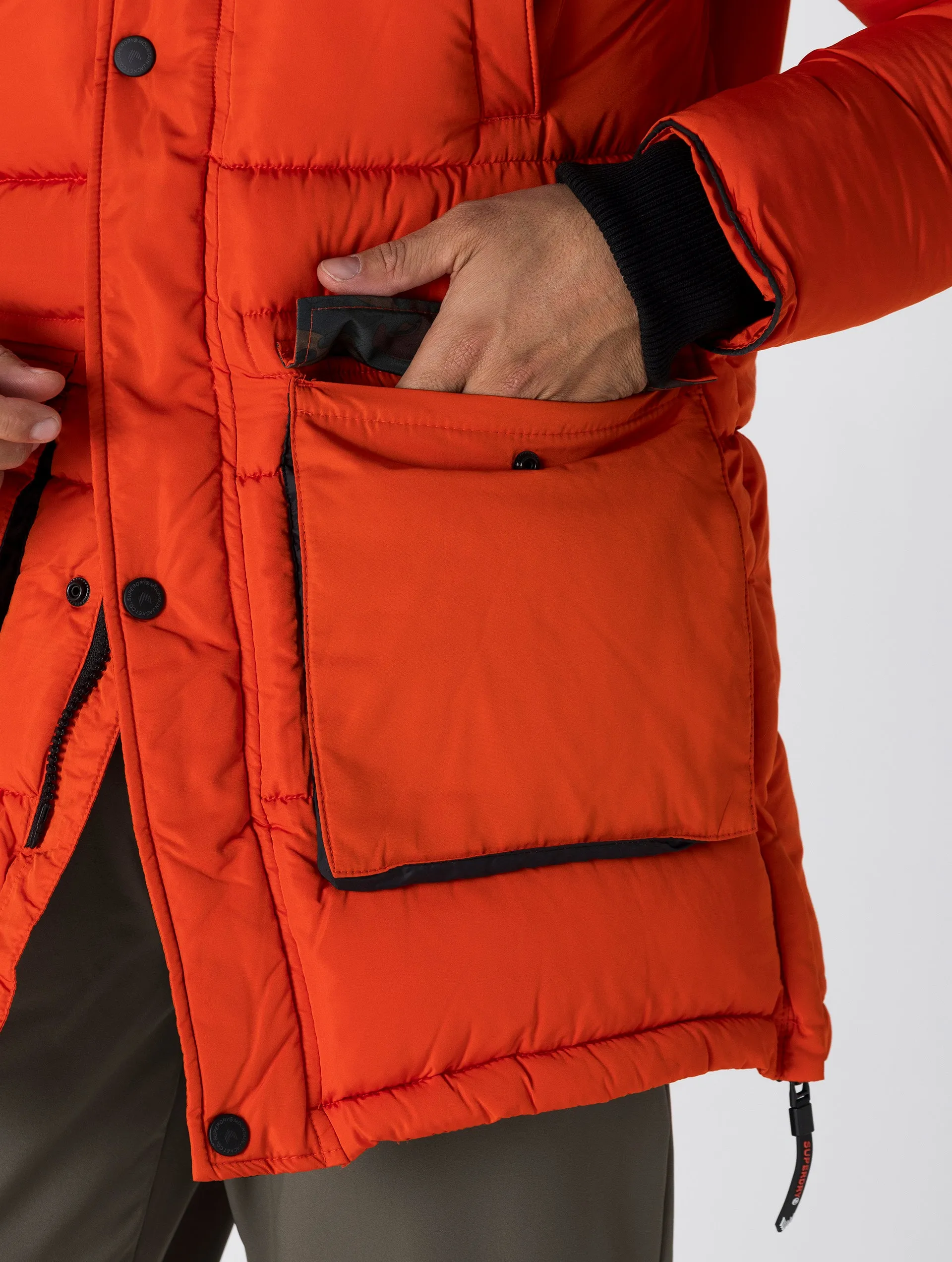 SD EXPLORER PARKA IN BOLD ORANGE