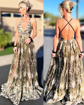 Sequin Stunner Maxi Dress