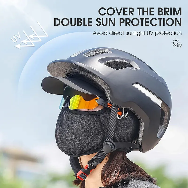 Summer Cycling Balaclava MTB Motorcycle Helmet Lining Caps Anti-UV Face Protection Mask Cool Ice Silk Sports Caps