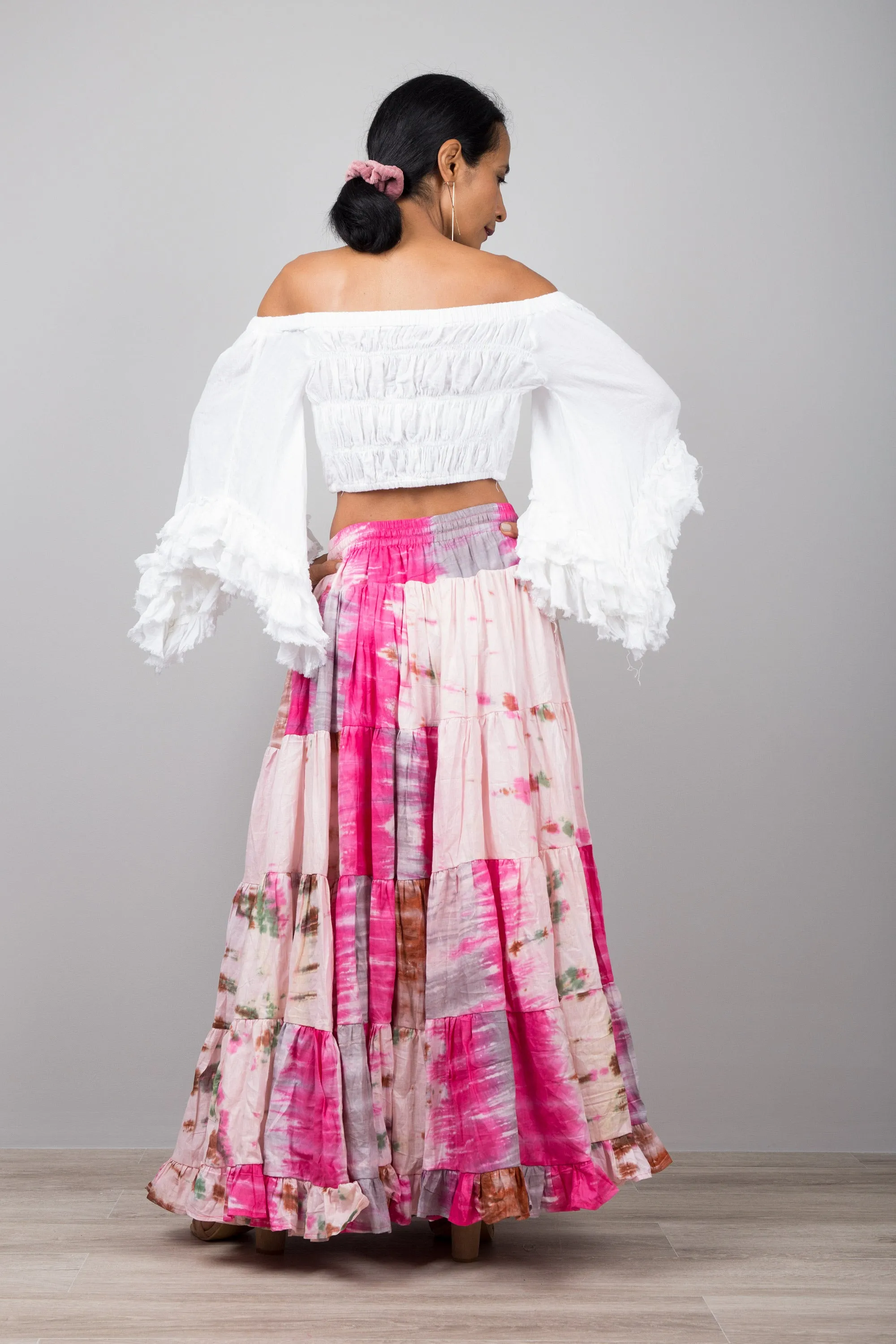 Tiered Peasant Skirt - Hippie Skirt