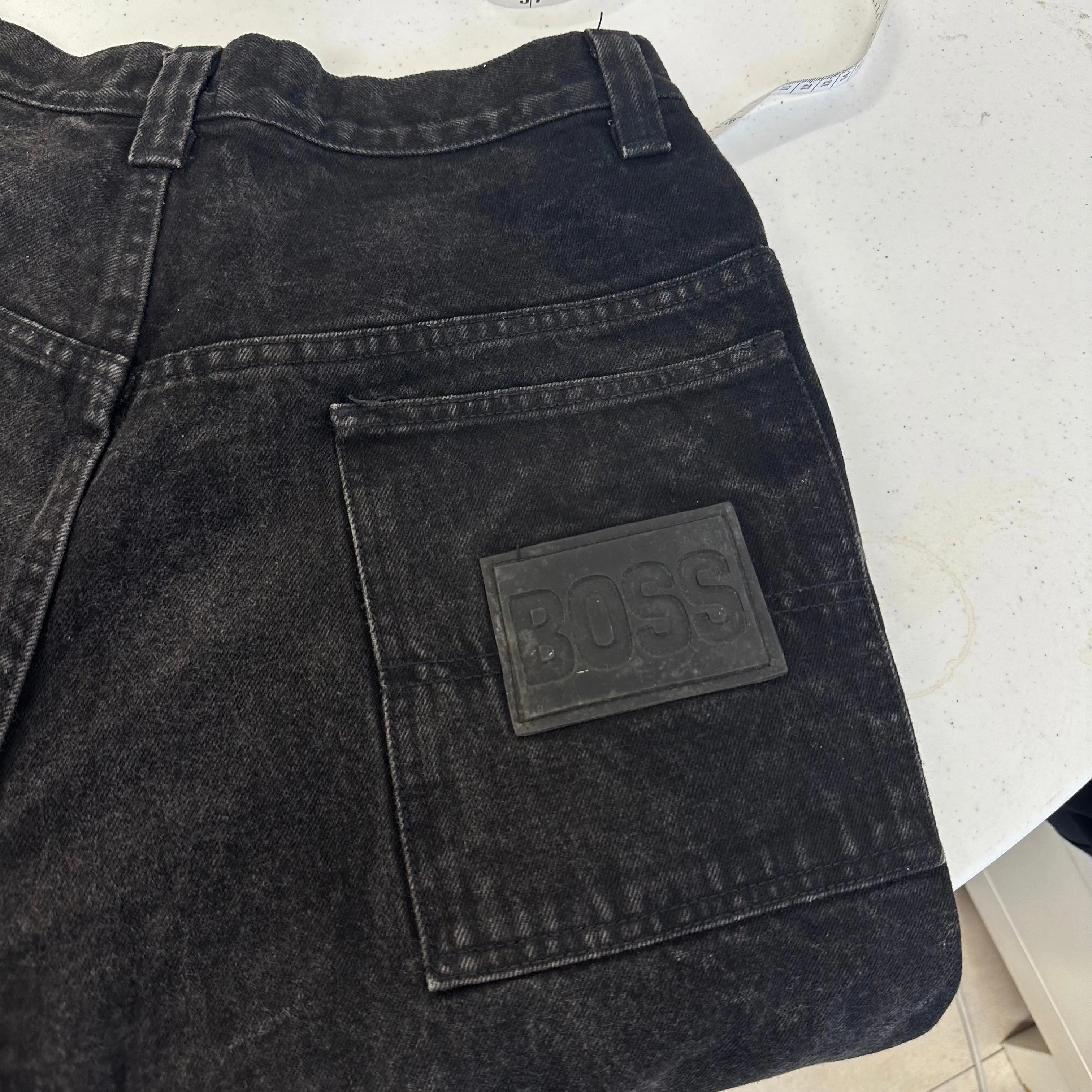 vintage BOSS baggy black jeans