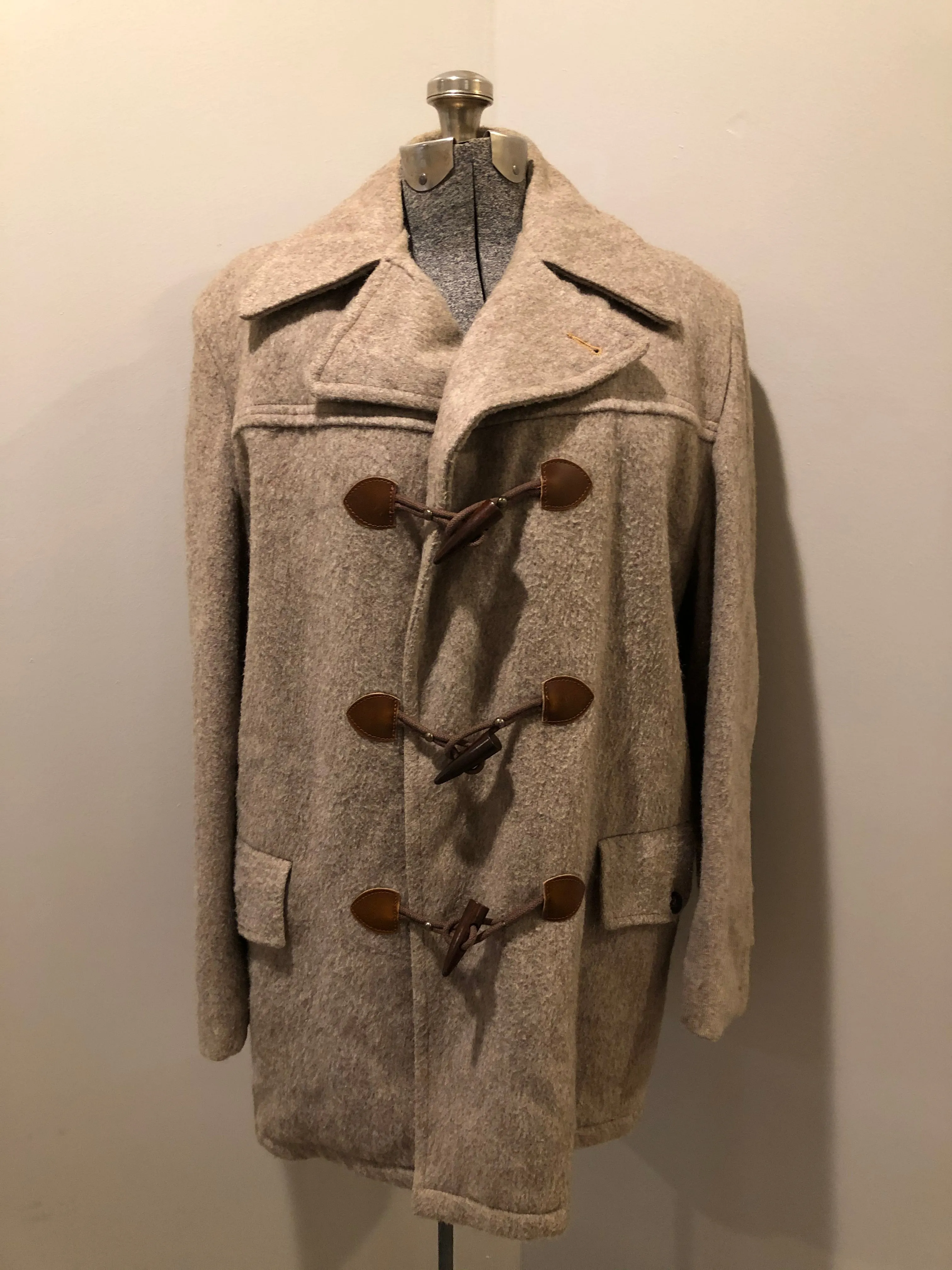 Vintage Wild Woods Grey Duffle Coat, Made in Canada