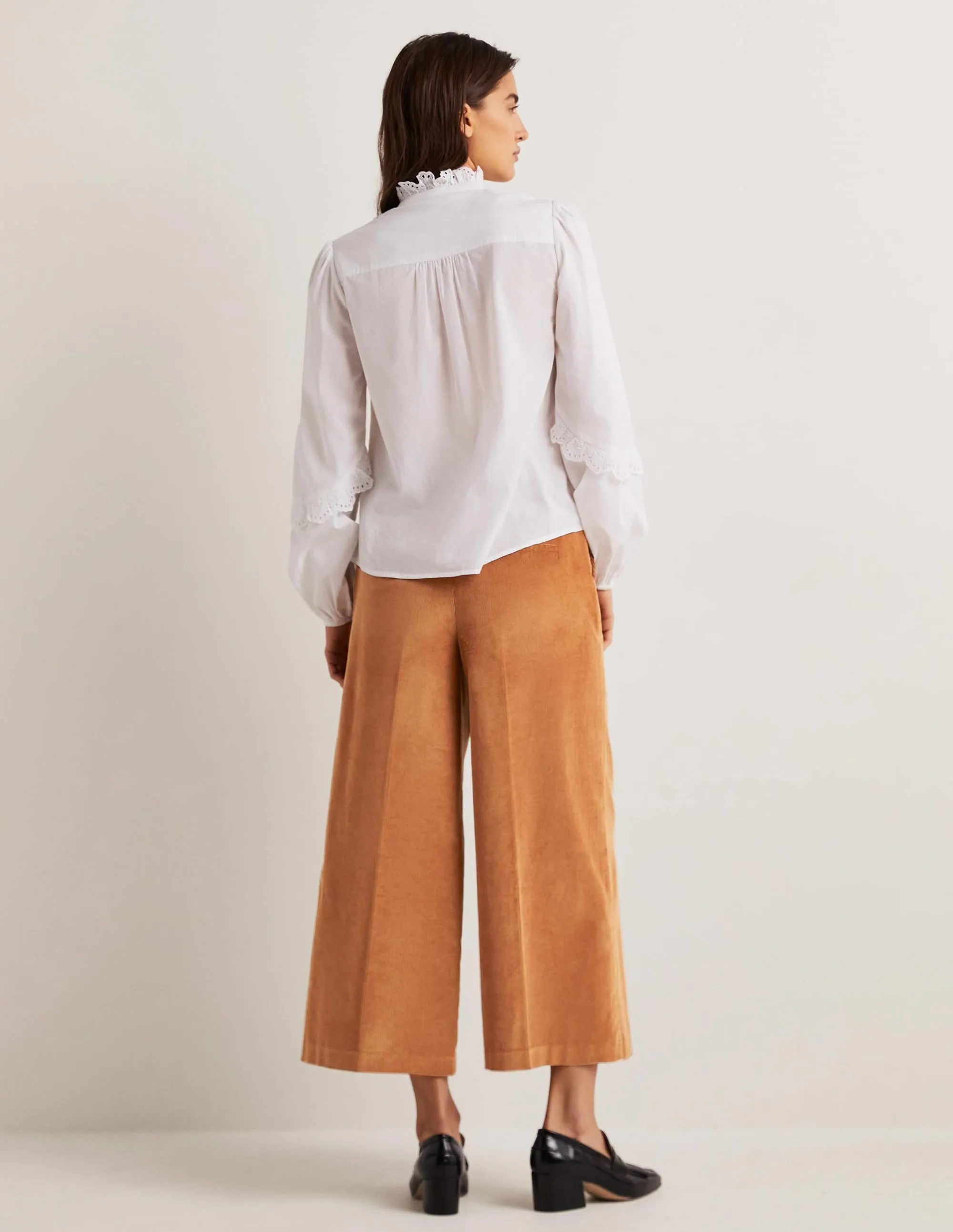 Wide Leg Culottes-Butterscotch Brown