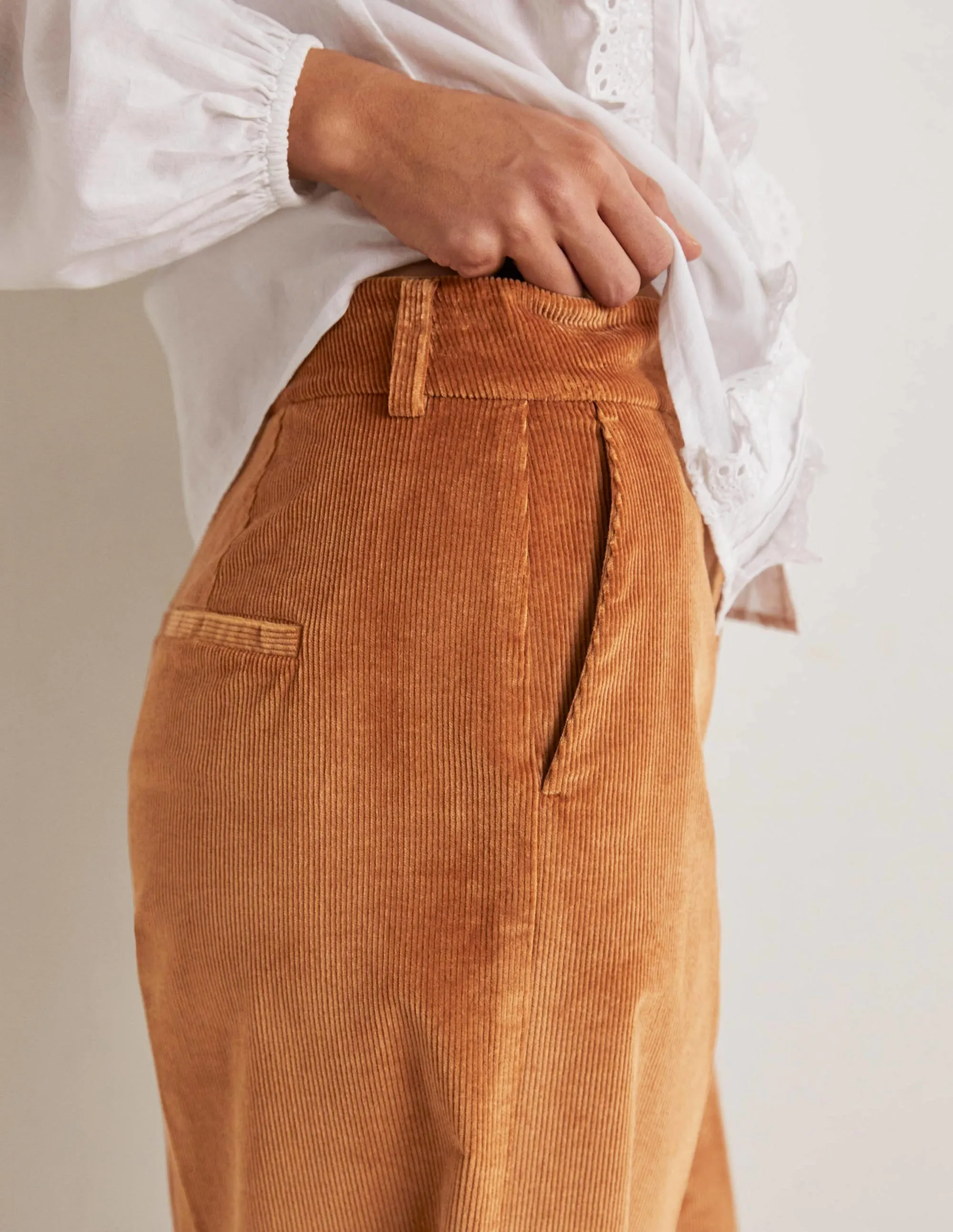 Wide Leg Culottes-Butterscotch Brown